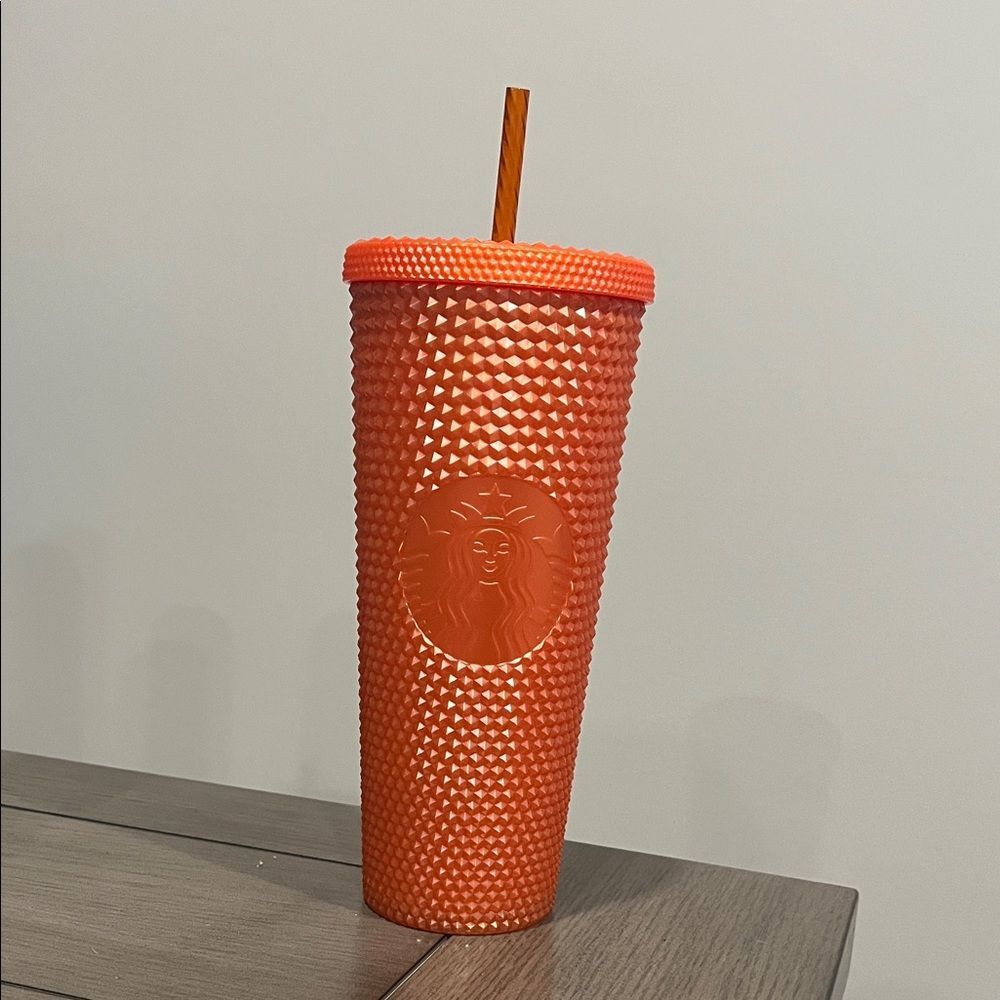 Starbucks Vibrant Orange Studded Tumbler
